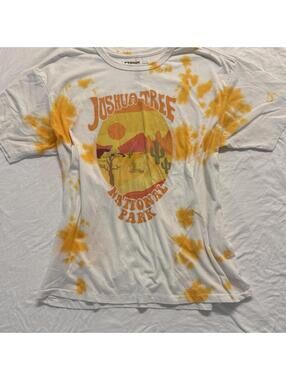 Tie-dye Oversized Mens Graphic T-shirt Joshua Tree National Park Size M Gorpcore